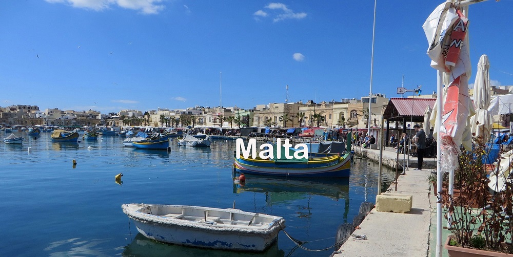Malta Marsaxlokk Harbor